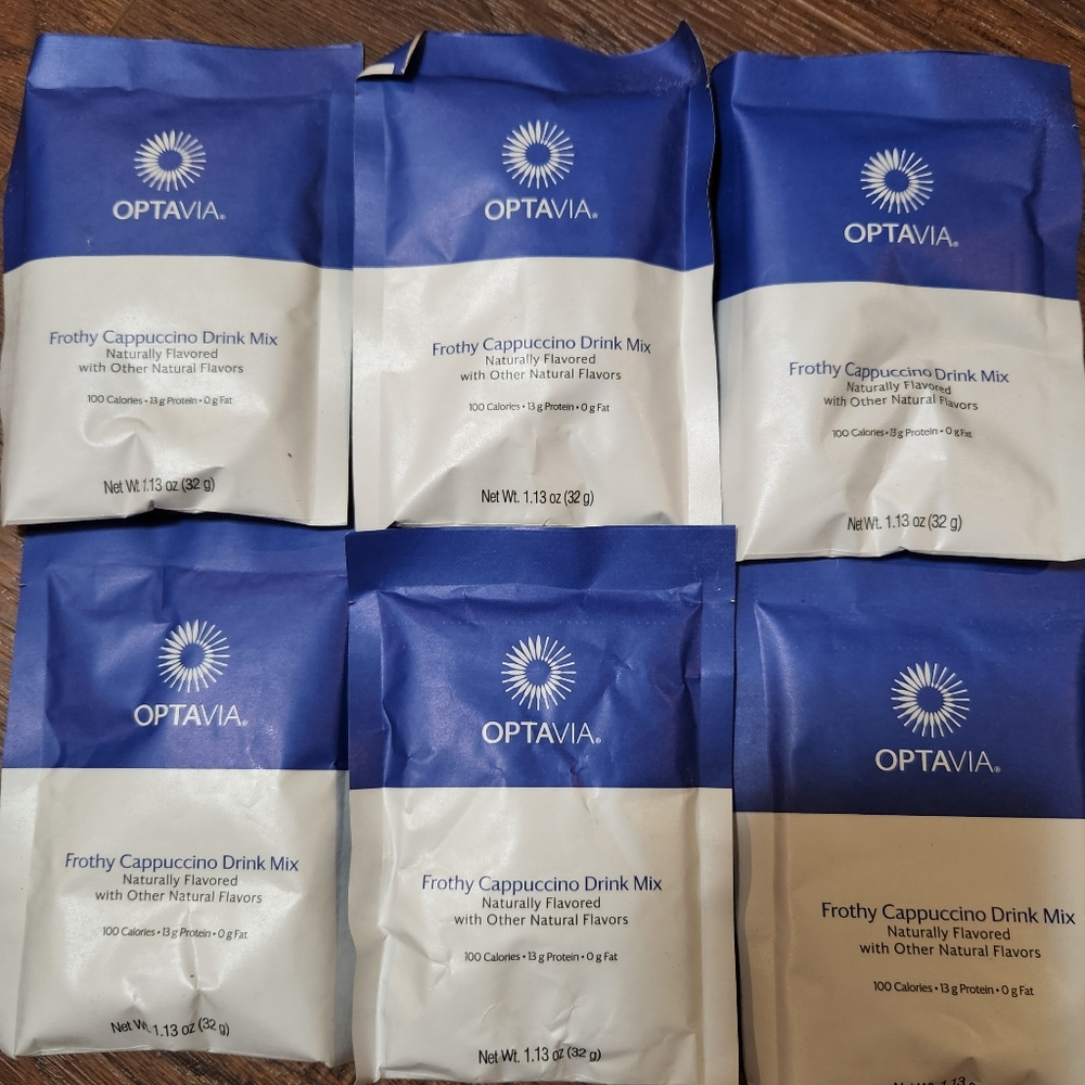 Optavia lot of 6, frothy cappuccino drink mix